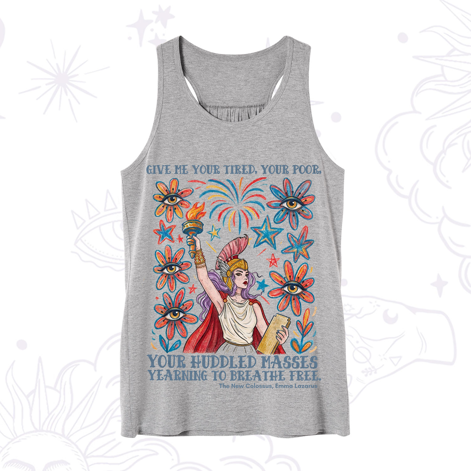 Purplehecate Give Me Your Tired Your Poor Statue of Liberty Tank