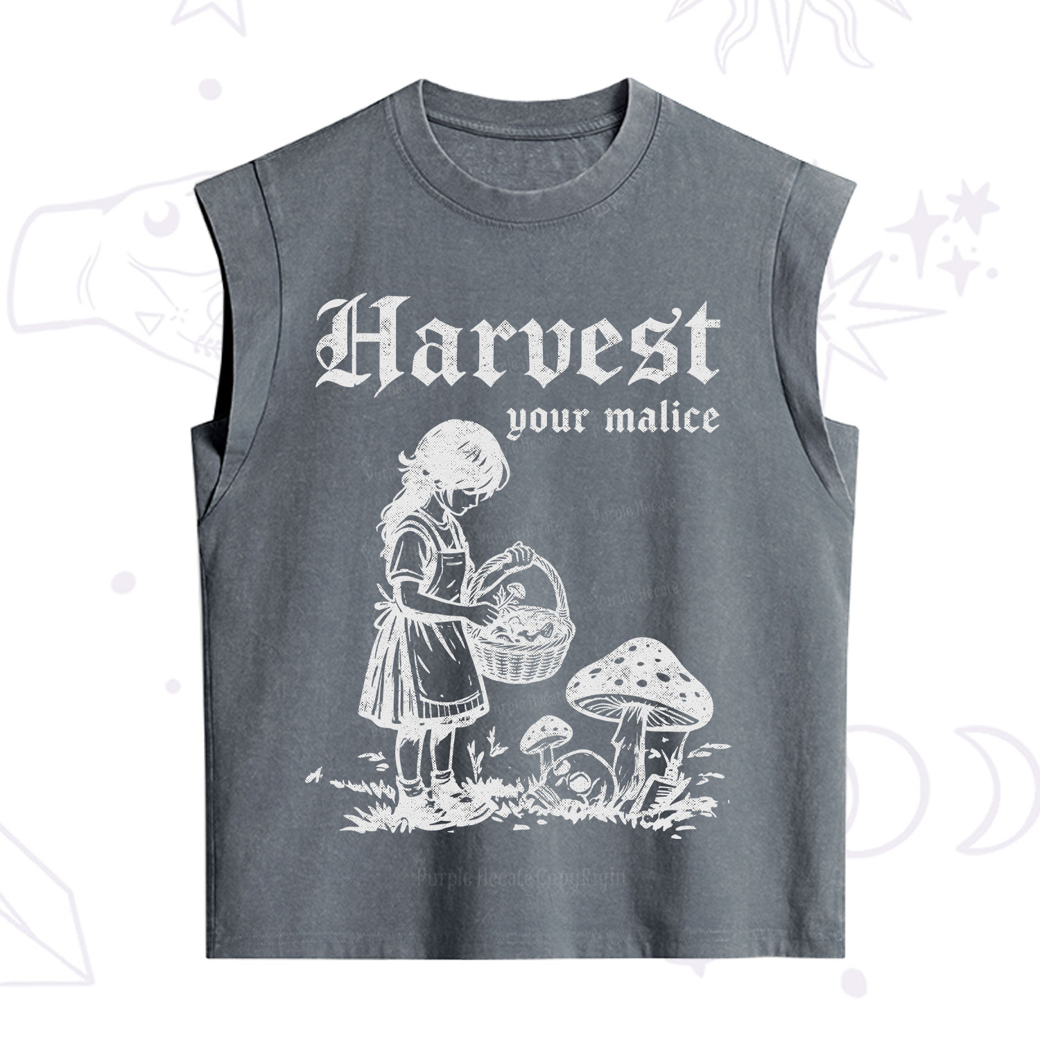 Purplehecate Harvest Your Malice Vintage Washed Tank