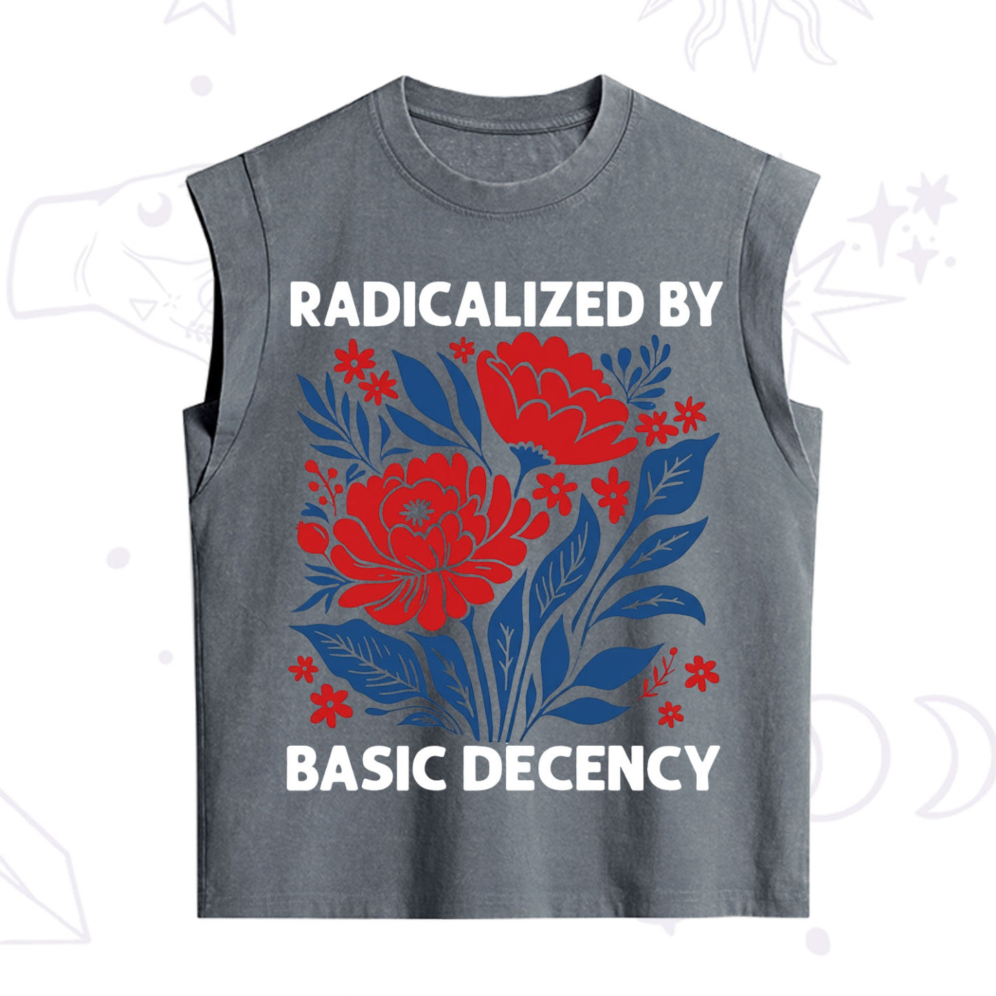 Purplehecate Radicalized By Basic Decency Vintage Washed Tank