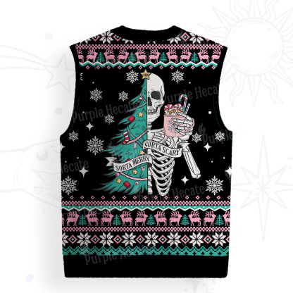 Purplehecate Sorta Merry Sorta Scary Christmas Ugly Sweater Vest