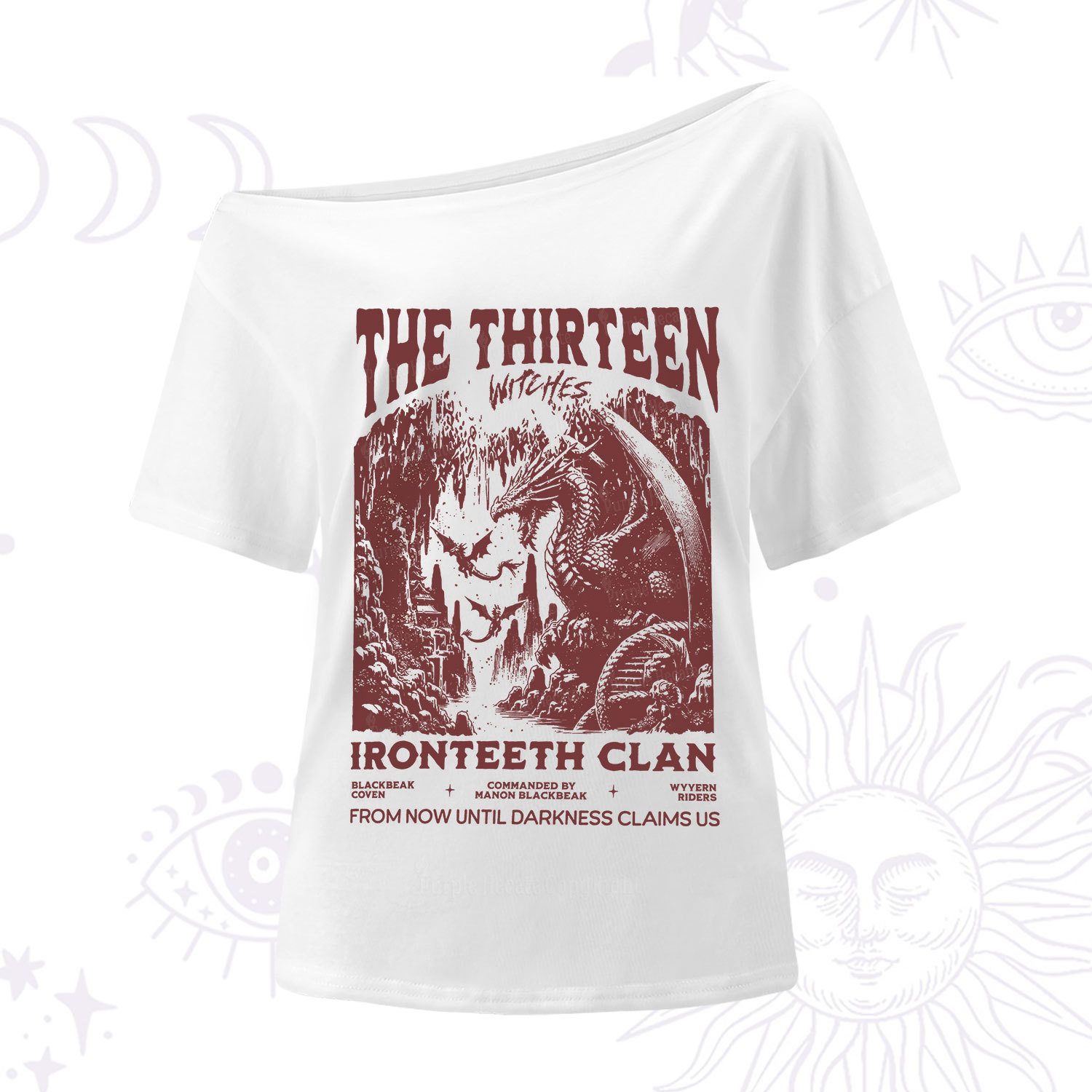 Purplehecate Thirteen Winged Sisters One Shoulder T-Shirt