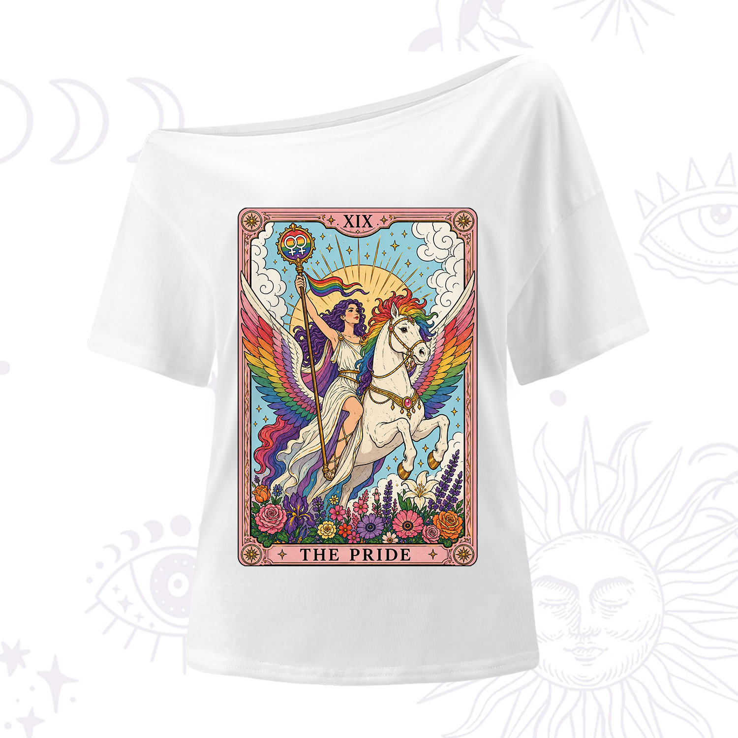 Purplehecate The Pride Tarot Card One Shoulder T-Shirt