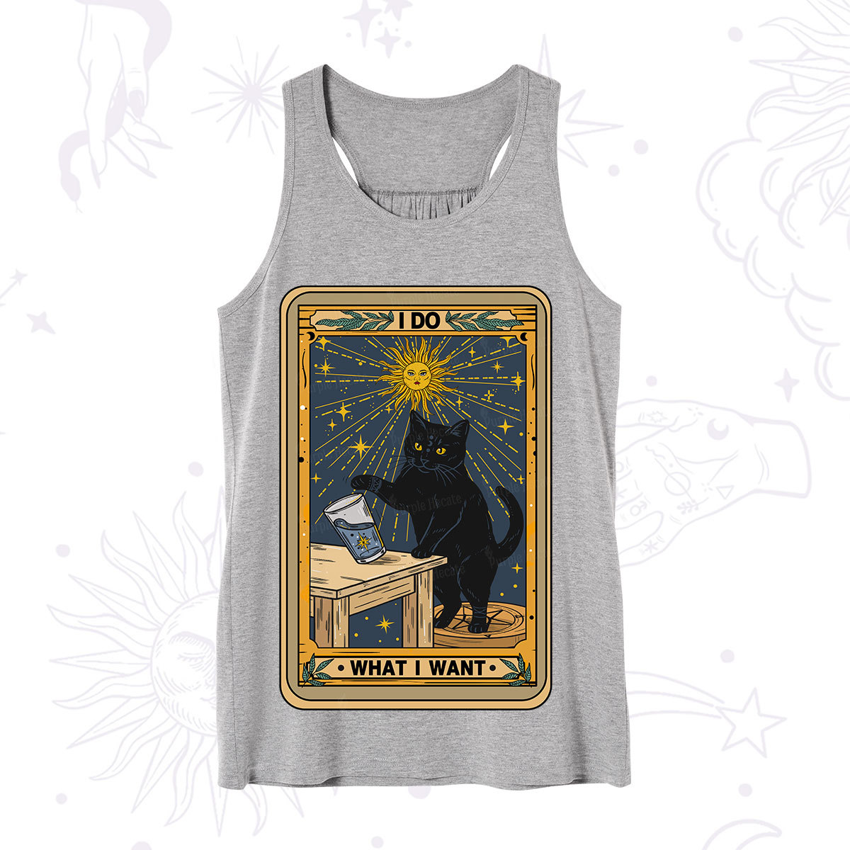 Purplehecate I Do What I Want Cats Tank