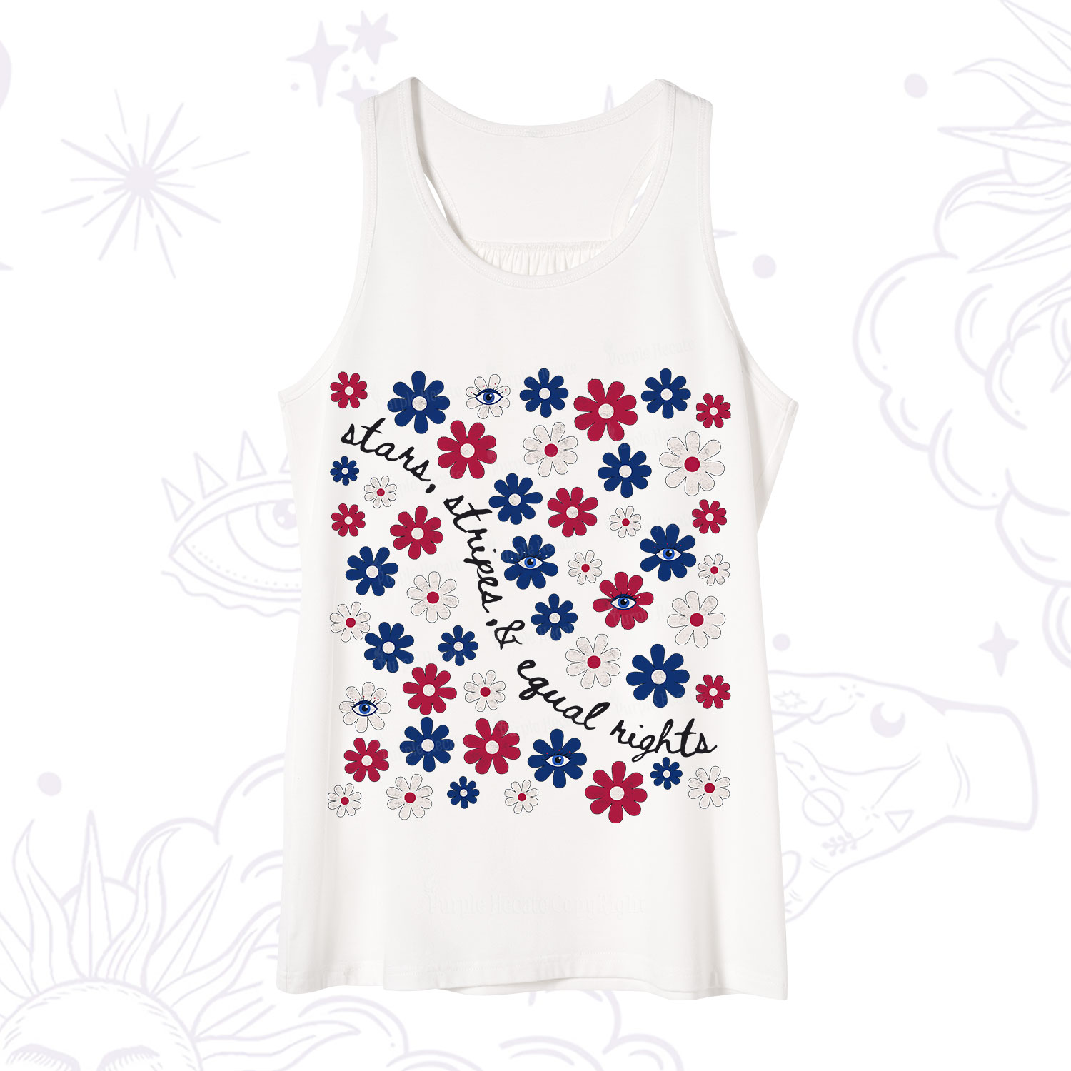 Purplehecate Stars Stripes Equal Rights Tank