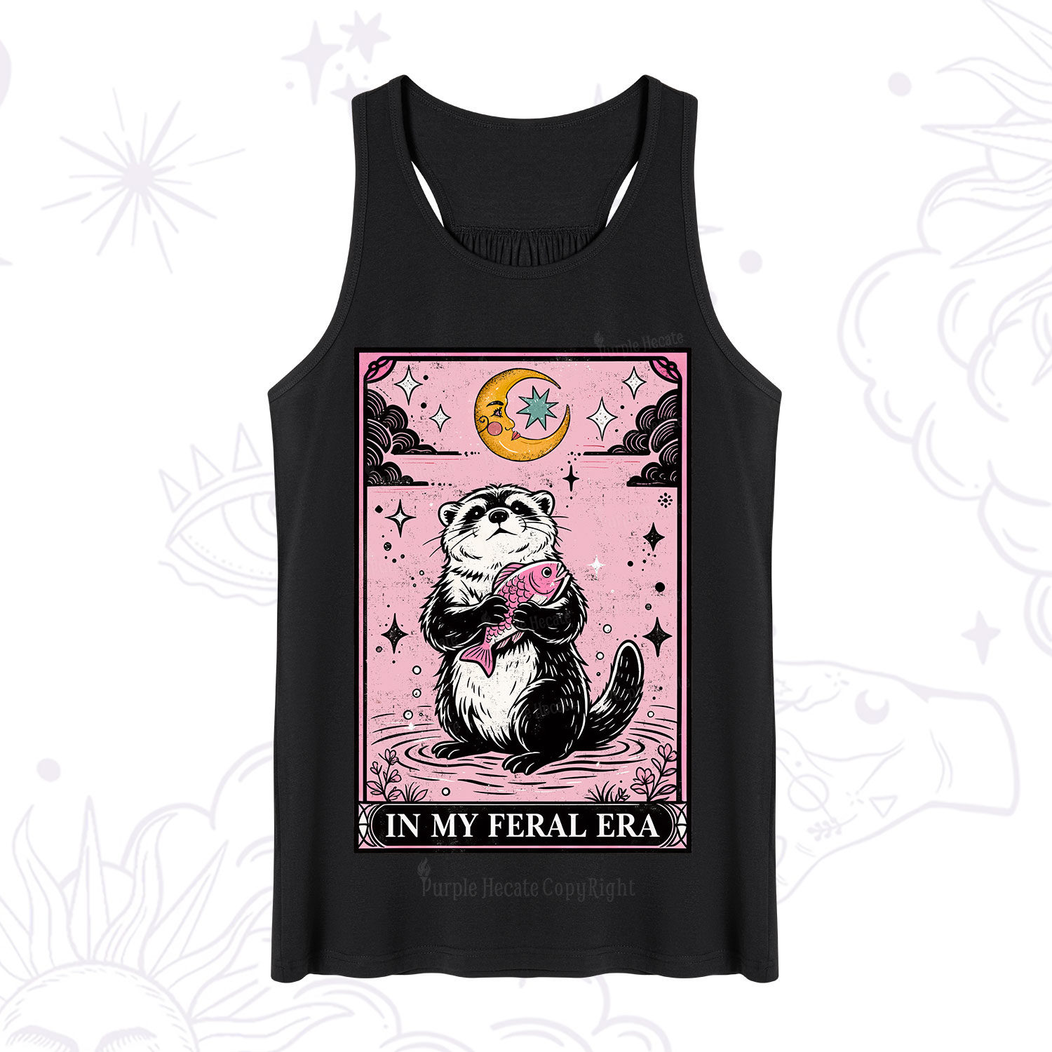 Purplehecate The In My Feral Era Tarot Otter Tank