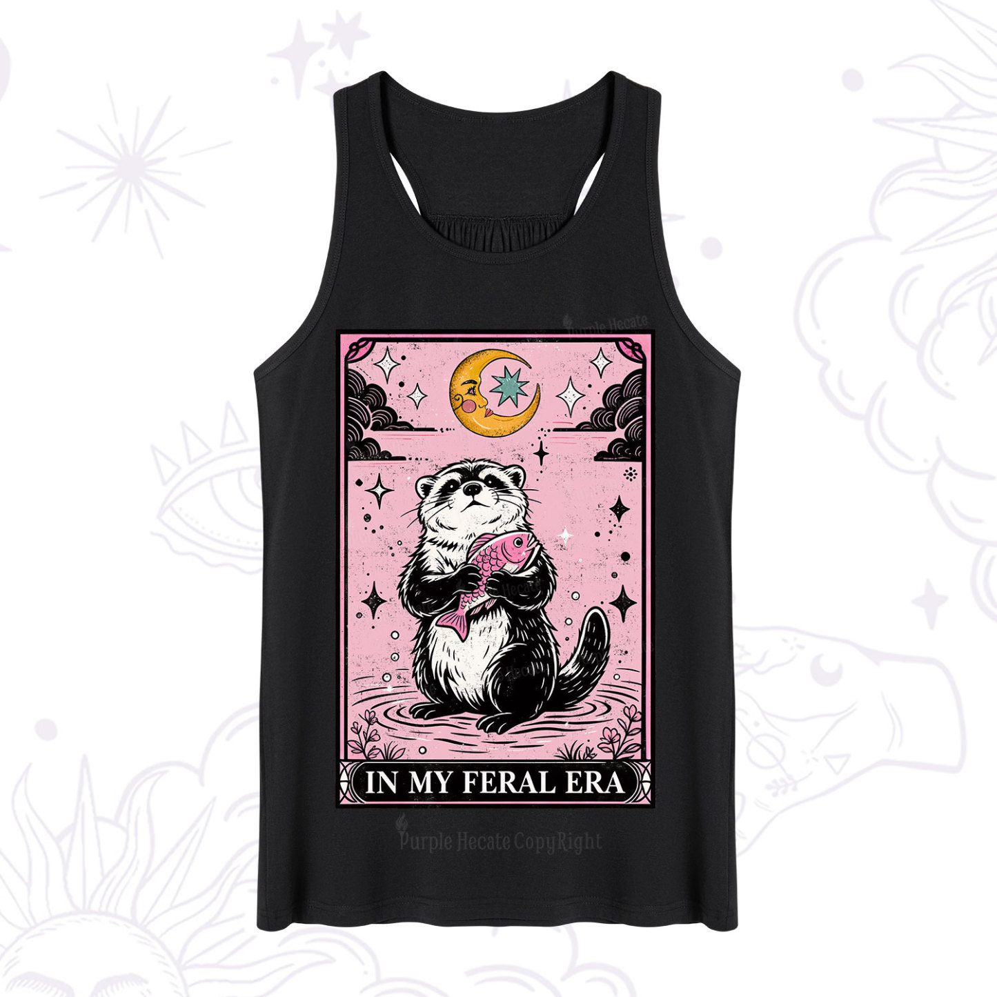 Purplehecate The In My Feral Era Tarot Otter Tank