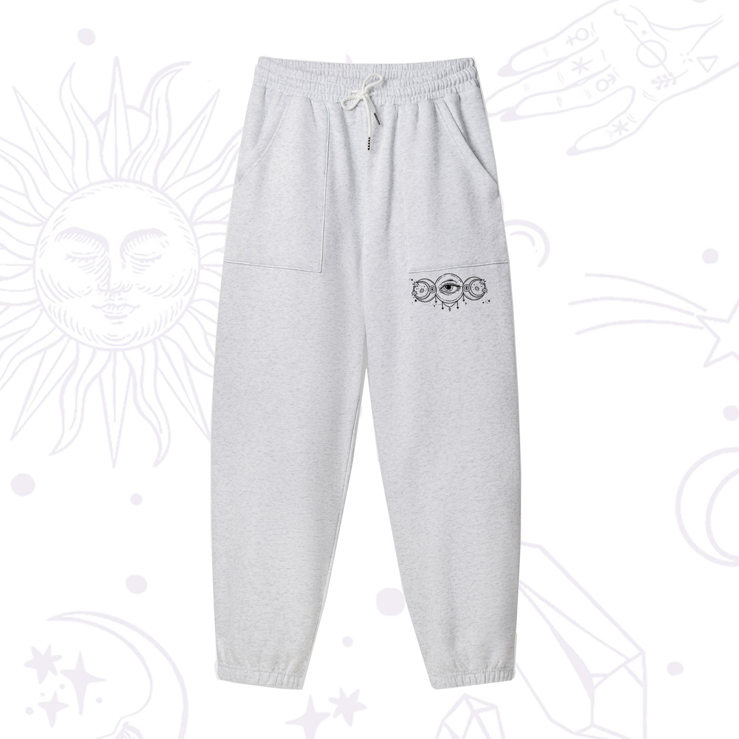 Purplehecate Funny The Moon Made Me Do It Fleece Sweatpants