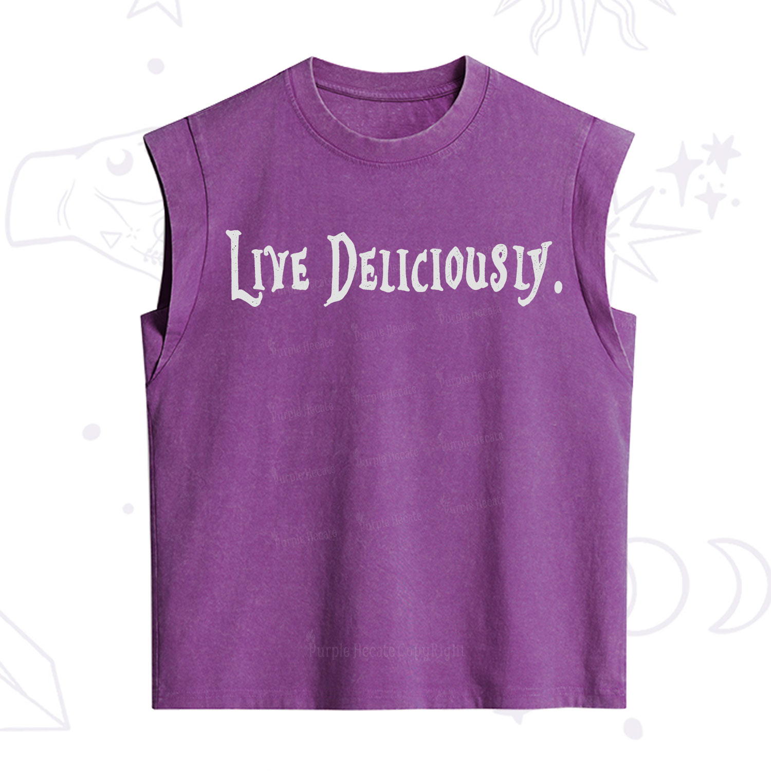 Purplehecate Live Deliciously Vintage Washed Tank