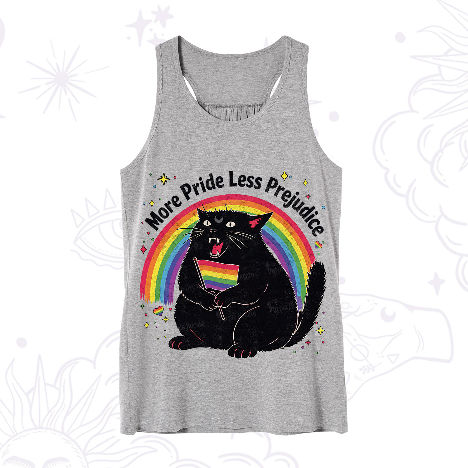 Purplehecate More Pride Less Prejudice Cat Tank