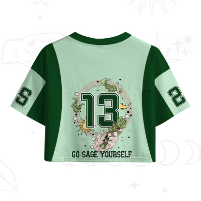 Purplehecate Go Sage Yourself Crop Sports Jersey