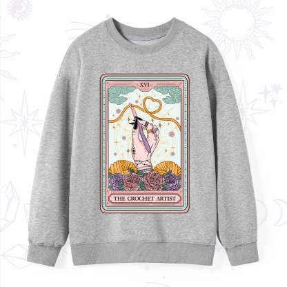 Purplehecate The Crochet Artist Tarot Card Sweatshirt