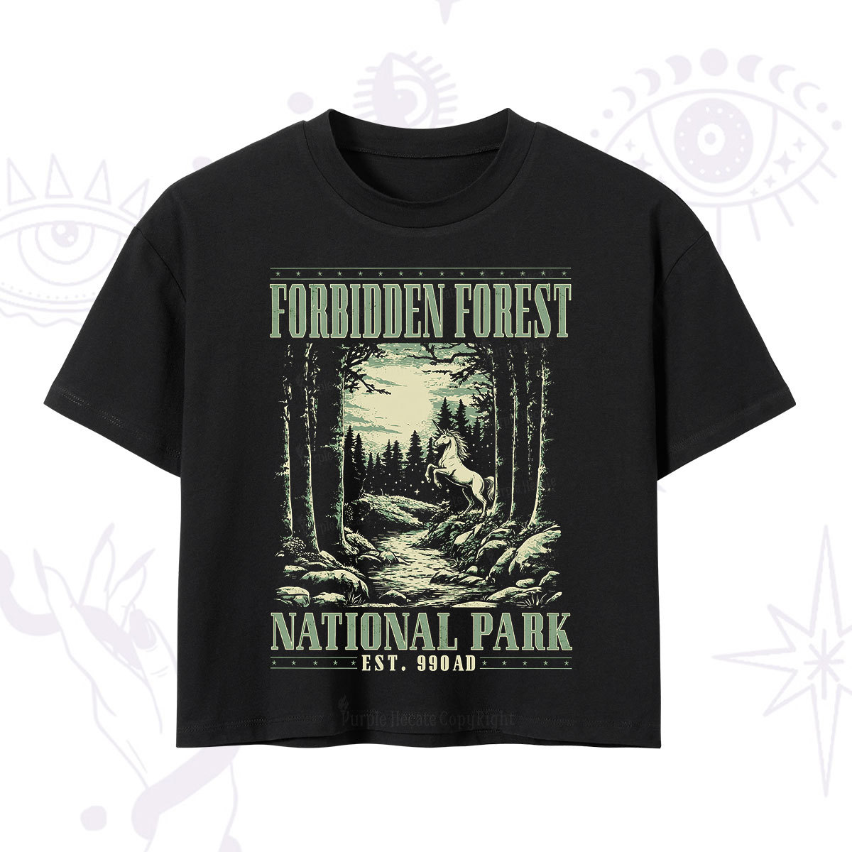 Purplehecate Forbidden Forest Crop T-Shirt