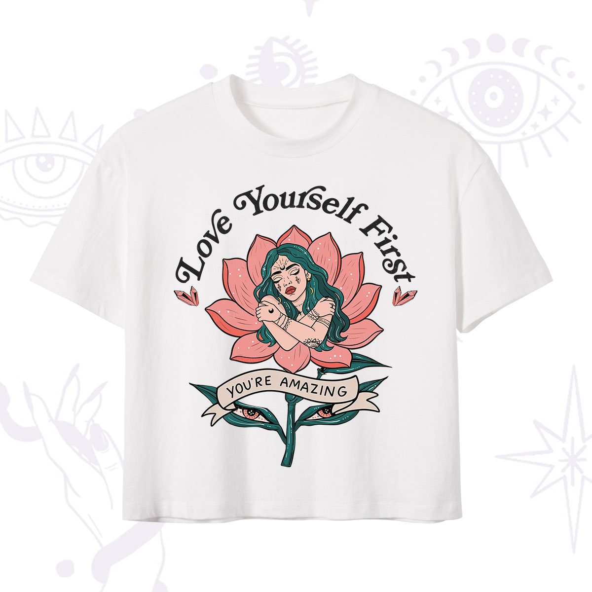 Purplehecate Love Yourself First Crop T-Shirt