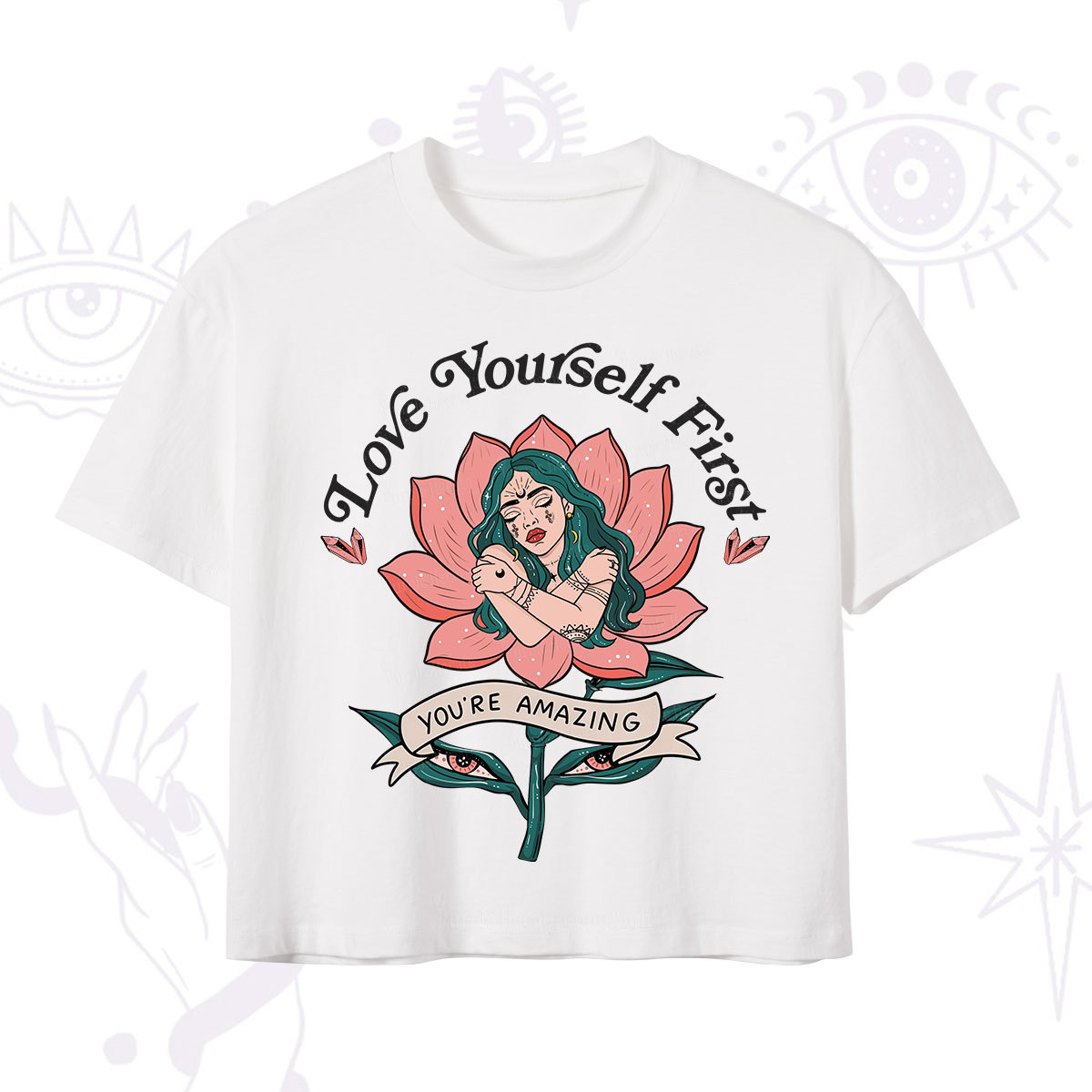Purplehecate Love Yourself First Crop T-Shirt