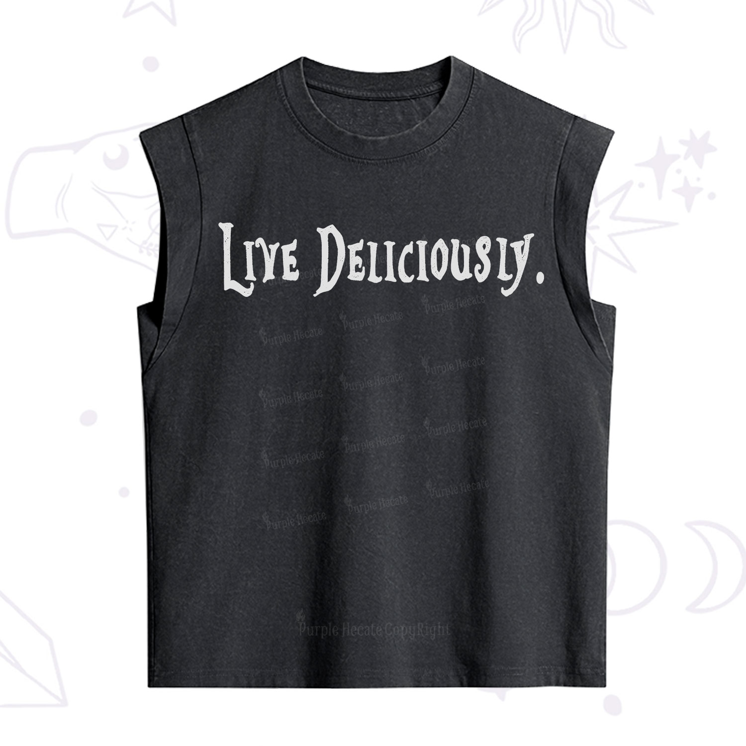 Purplehecate Live Deliciously Vintage Washed Tank