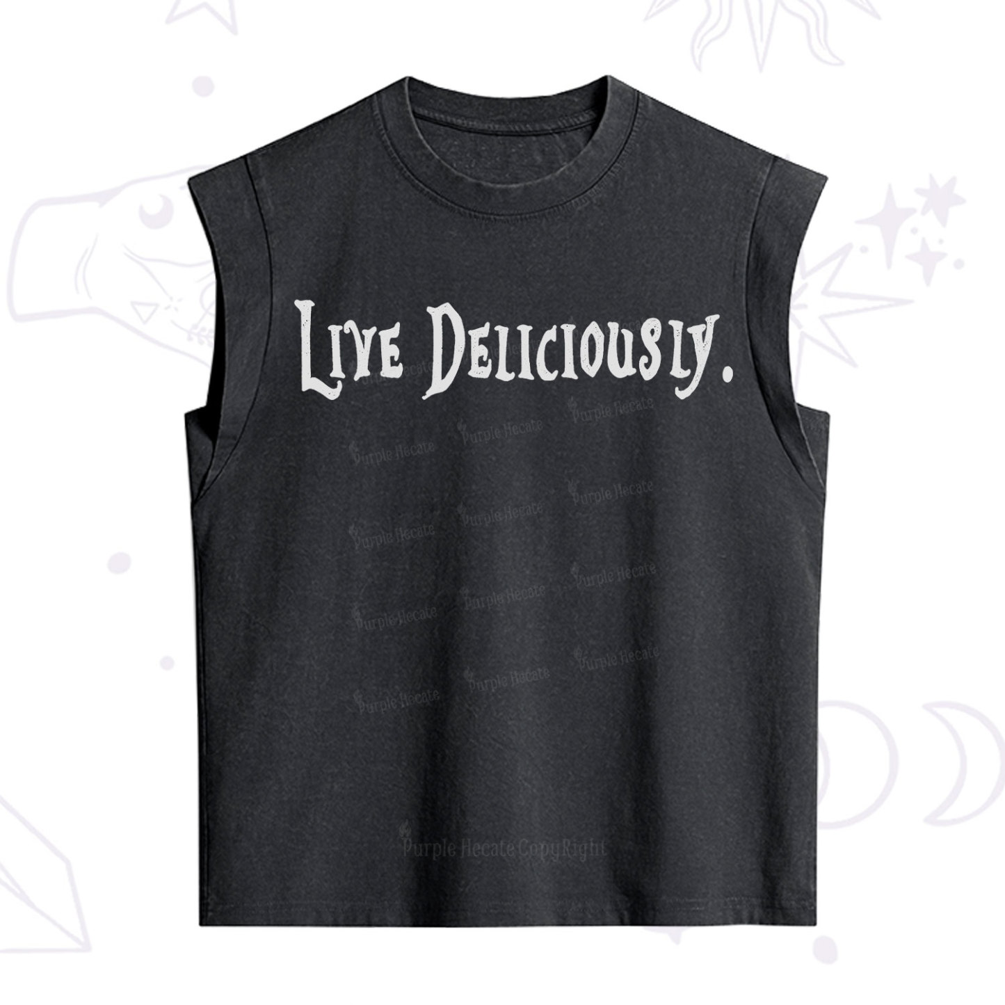 Purplehecate Live Deliciously Vintage Washed Tank