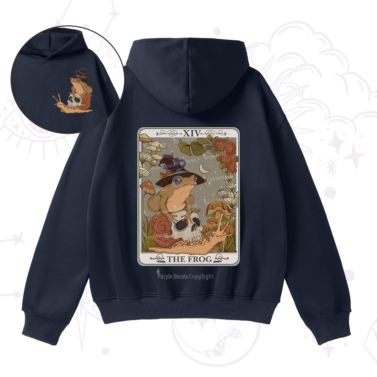 Purplehecate The Frog Tarot Fleece Hoodie Suit