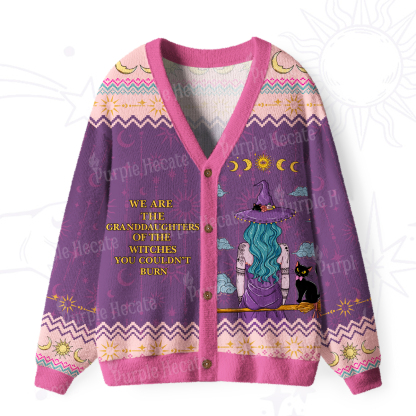 Purplehecate We Are the Granddaughters of the Witches You Could Not Burn Ugly Cardigan Sweaters