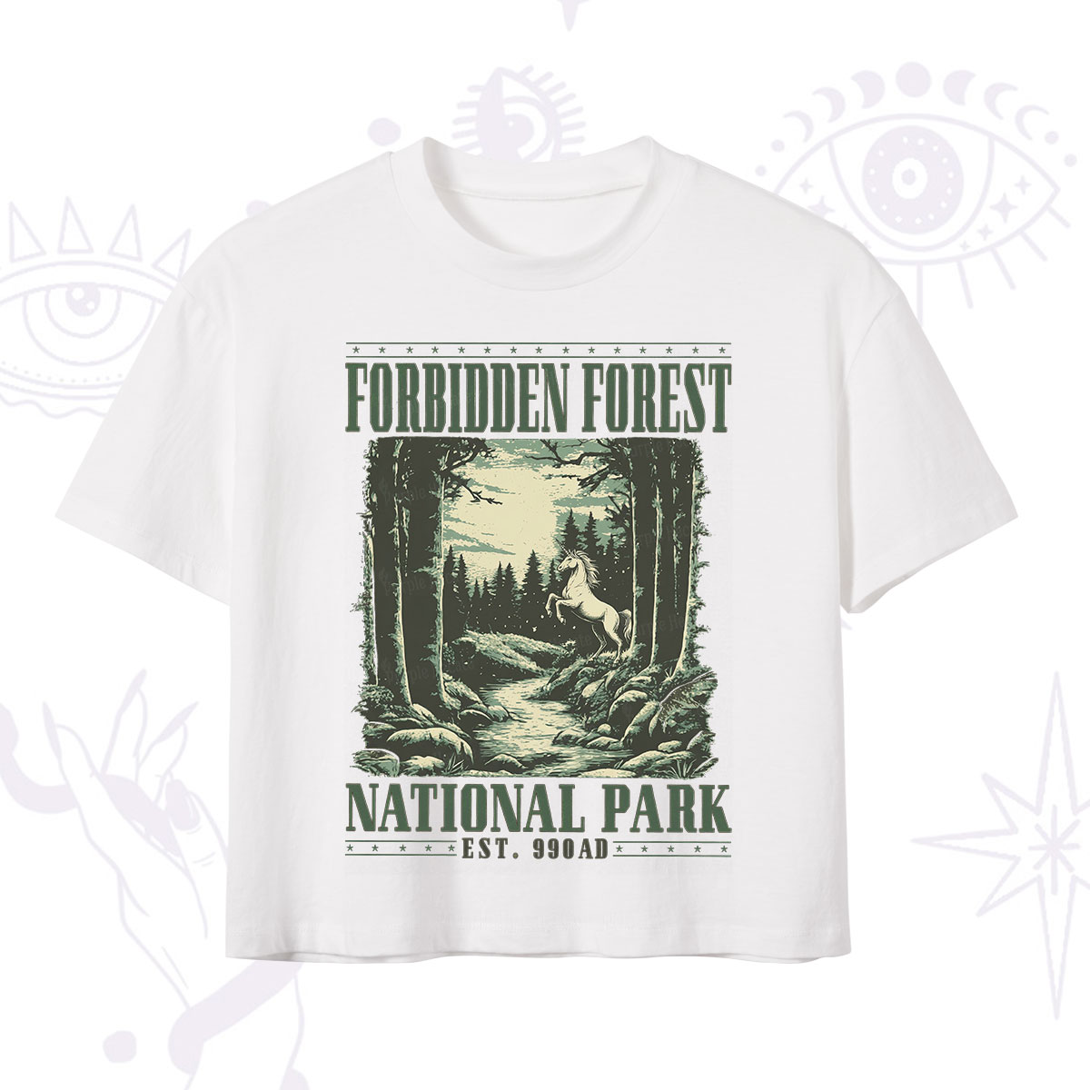 Purplehecate Forbidden Forest Crop T-Shirt