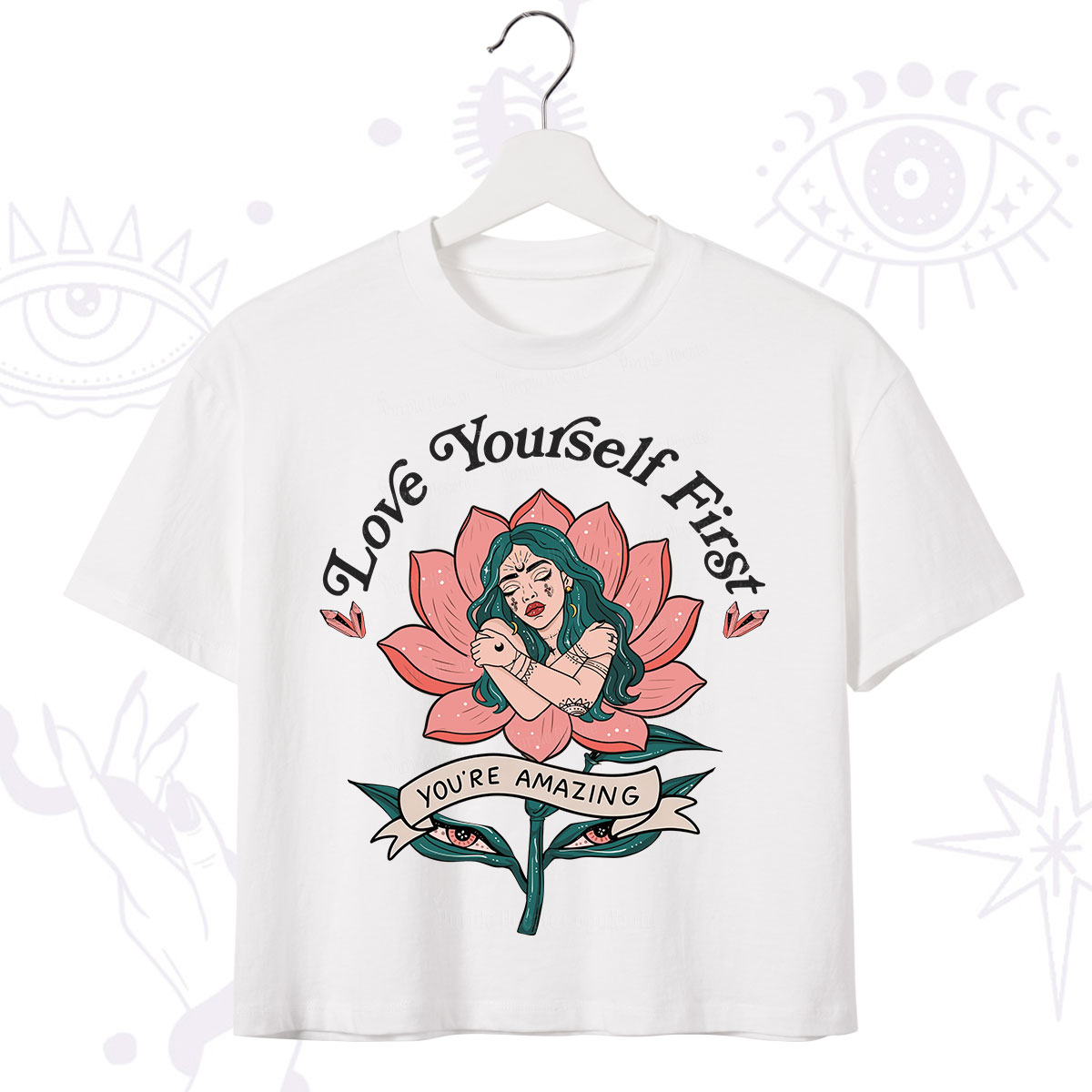 Purplehecate Love Yourself First Crop T-Shirt