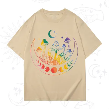 Purplehecate Pride Mushroom Rainbow T-Shirt