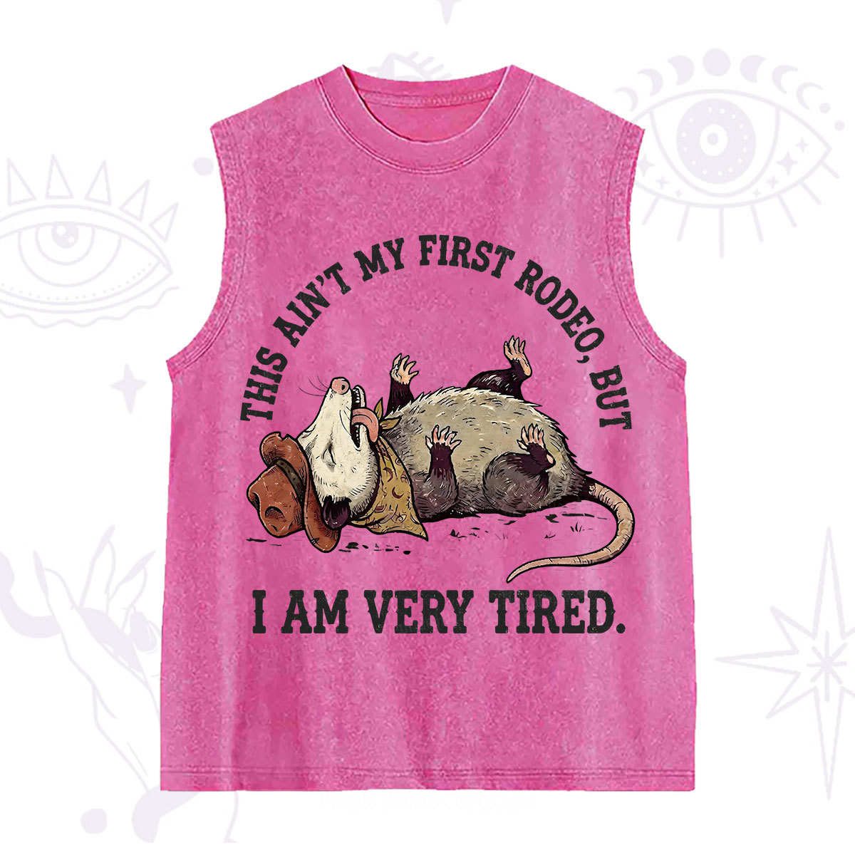 Purplehecate This Ain't My First Rodeo Washed Tank