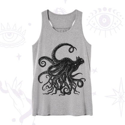 Purplehecate Black Cat with Octopus Tentacles Tank