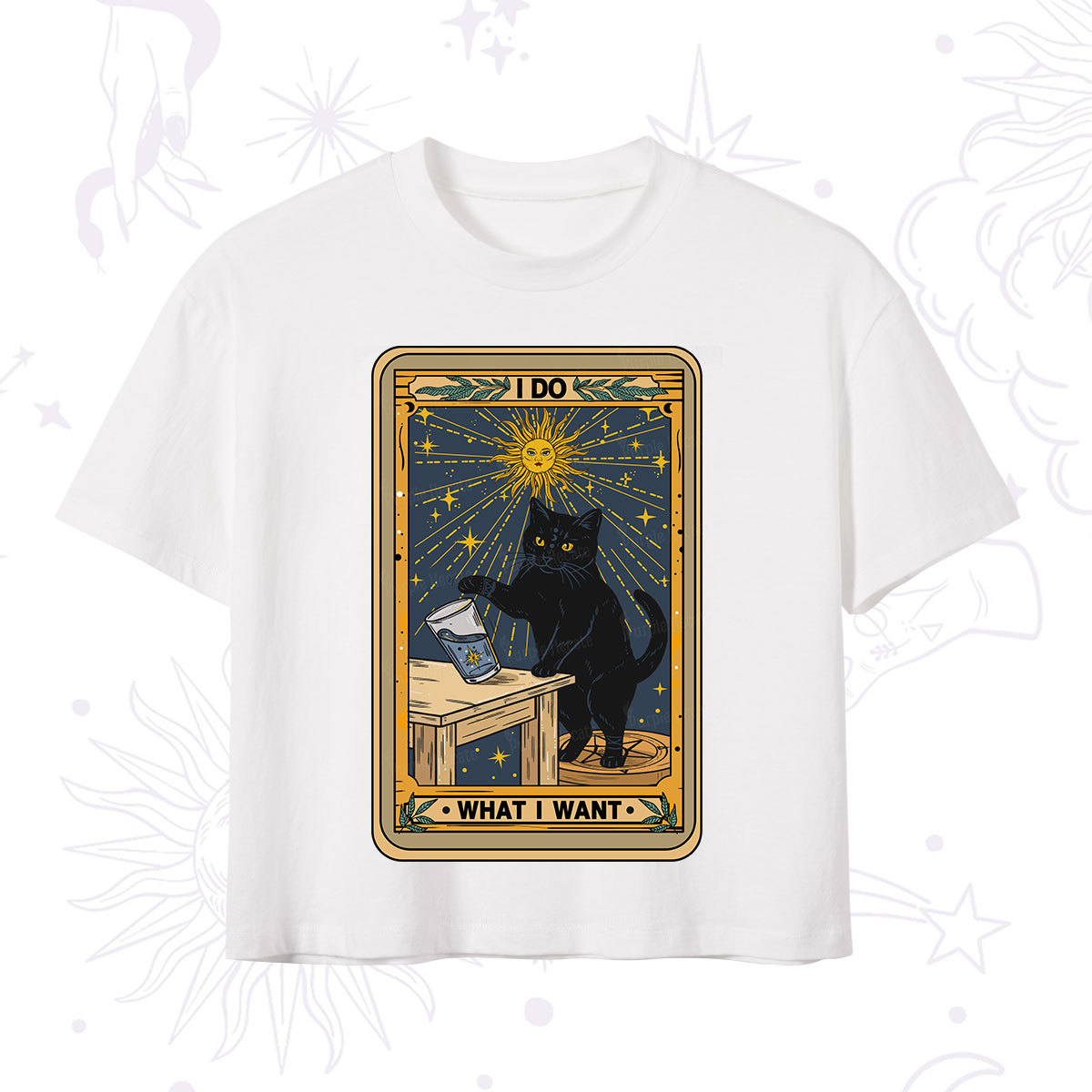 Purplehecate I Do What I Want Cats Crop T-Shirt