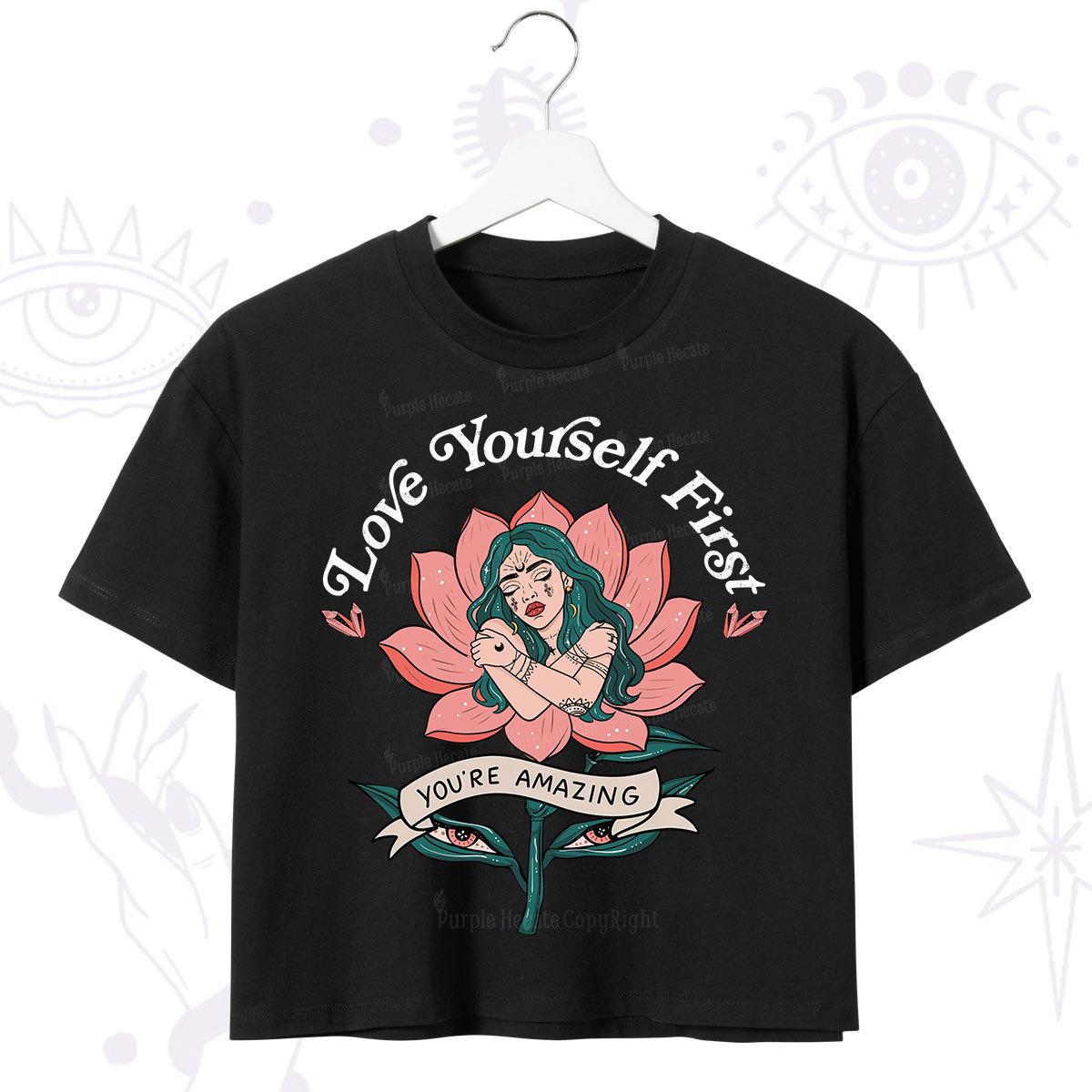 Purplehecate Love Yourself First Crop T-Shirt