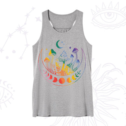 Purplehecate Pride Mushroom Rainbow Tank