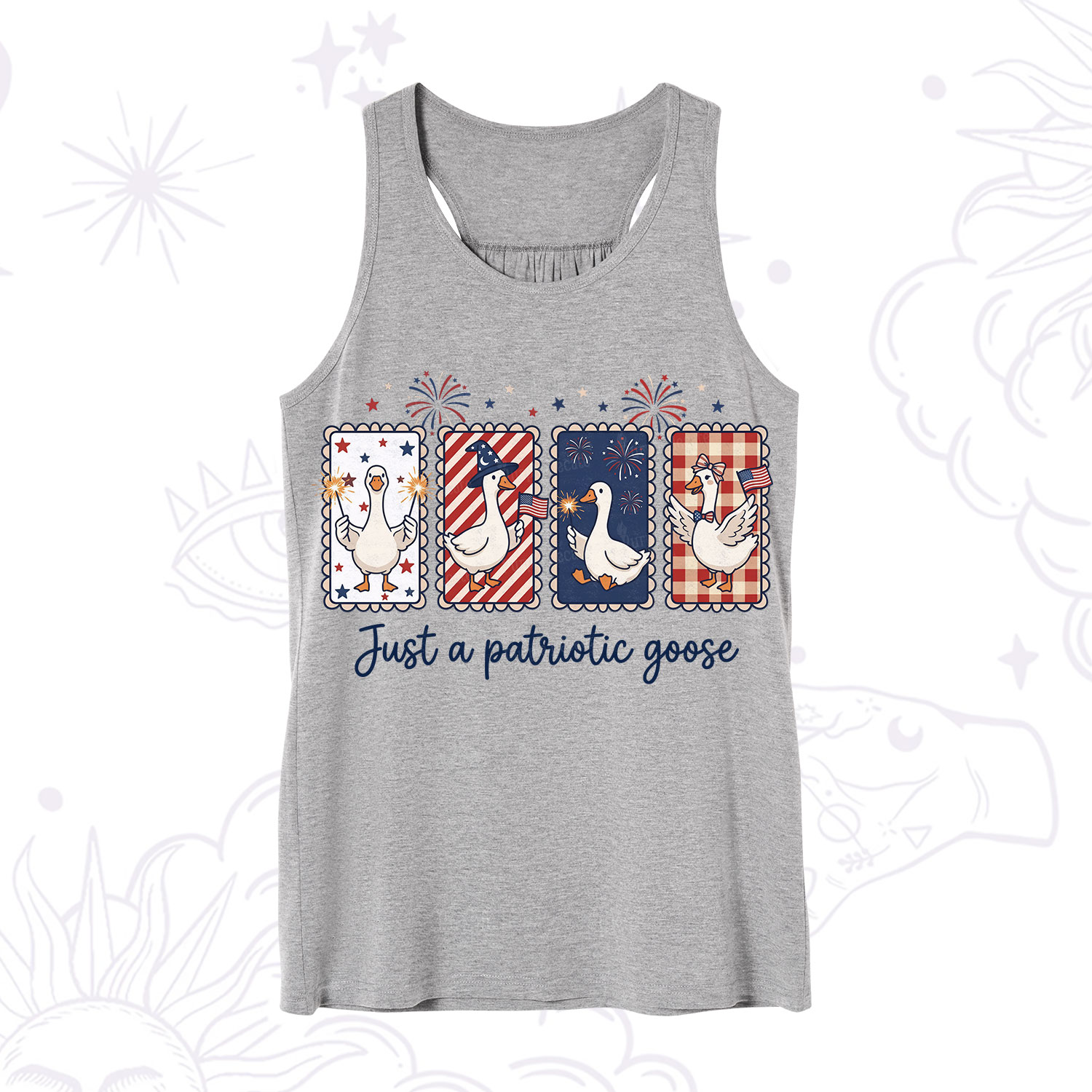 Purplehecate Just A Patriotic Goose Tank