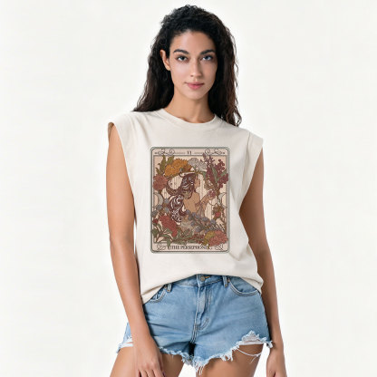 Purplehecate The Persephone Goddess Tarot Card Vintage Washed Tank