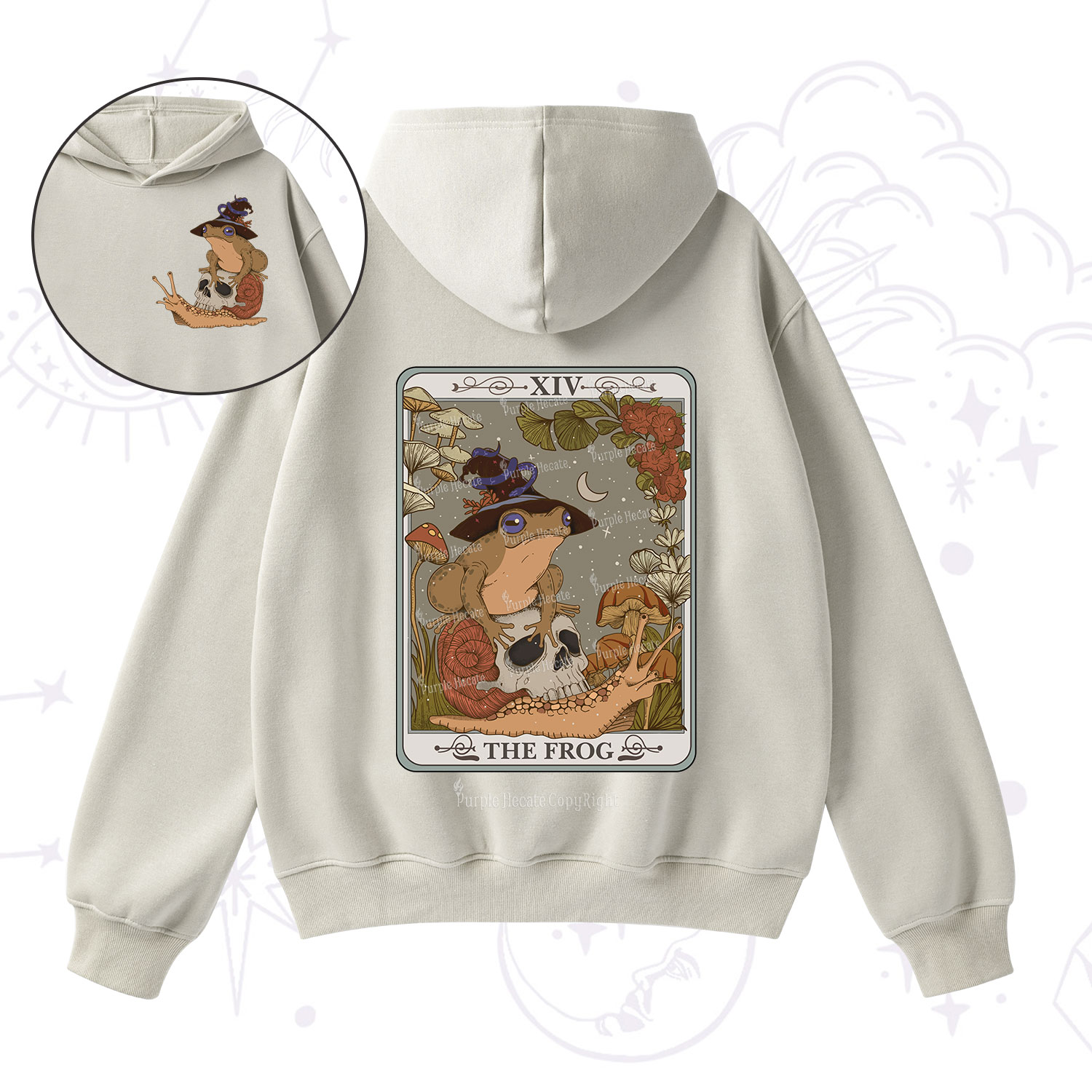 Purplehecate The Frog Tarot Fleece Hoodie Suit