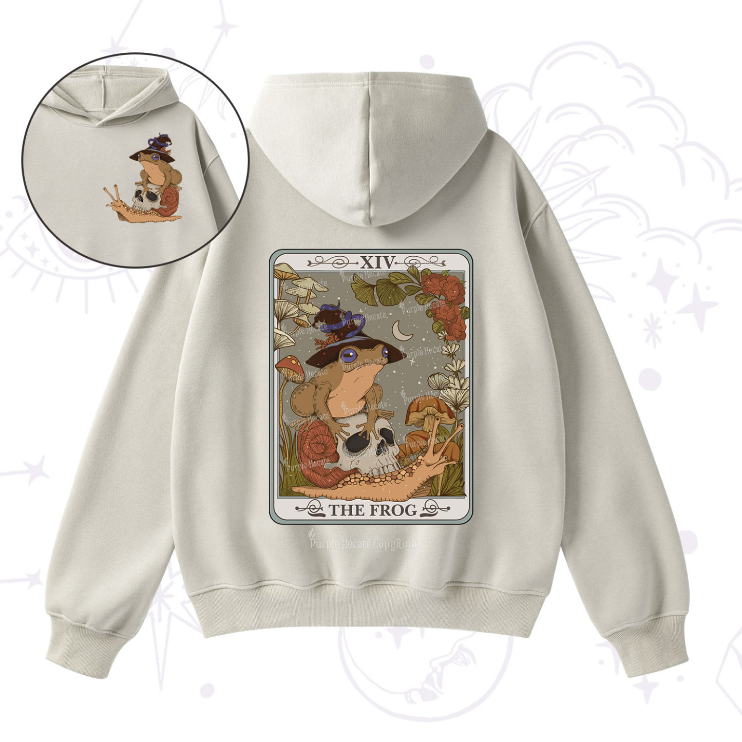 Purplehecate The Frog Tarot Fleece Hoodie Suit