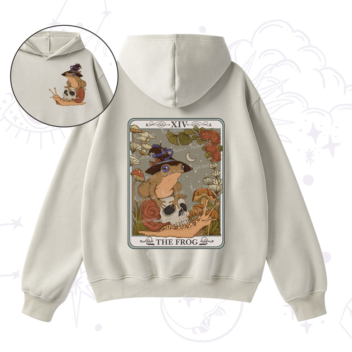 Purplehecate The Frog Tarot Fleece Hoodie Suit