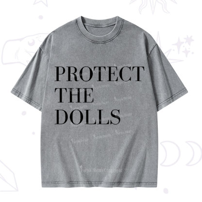 Purplehecate Protect The Dolls Washed T-Shirt