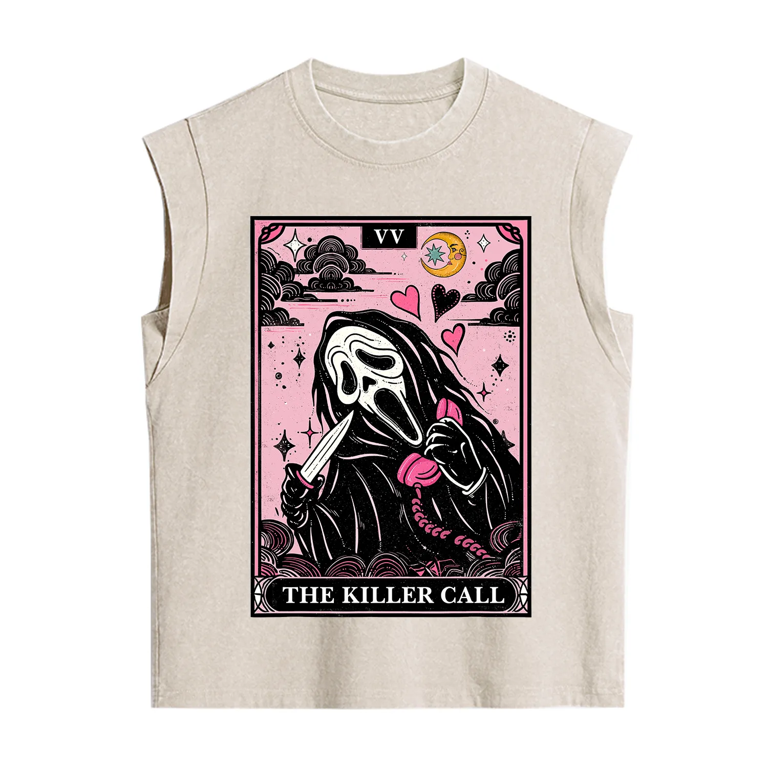 Purplehecate The Killer Call Tarot Vintage Washed Tank