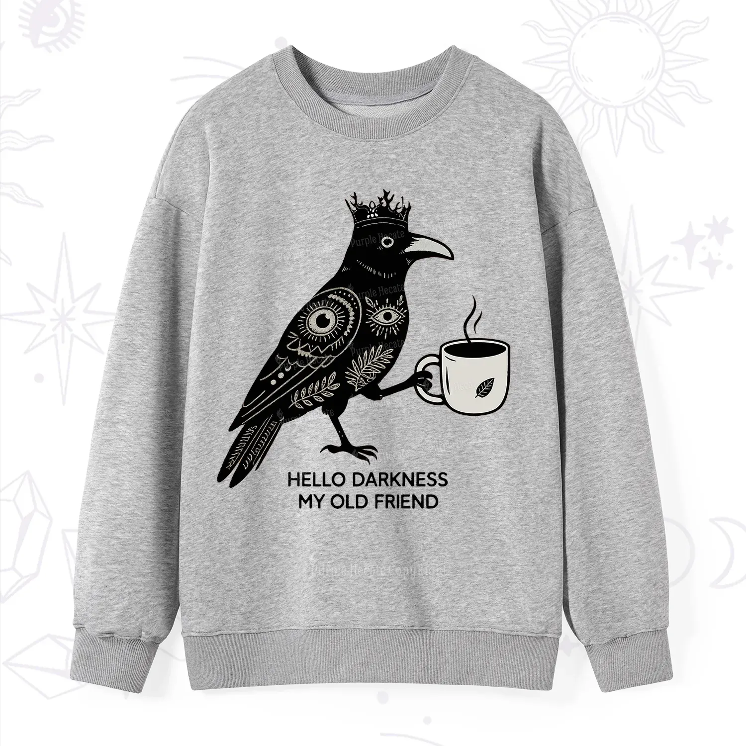 Purplehecate Hello Darkness My Old Friend Sweatshirt