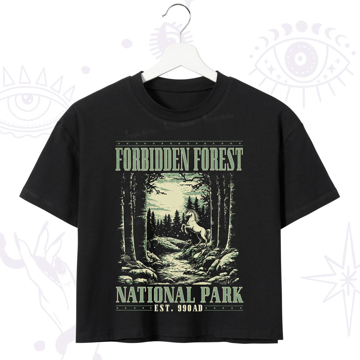 Purplehecate Forbidden Forest Crop T-Shirt