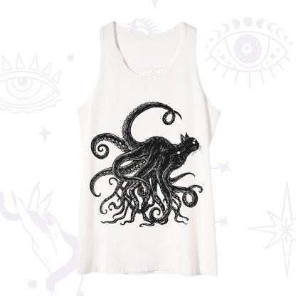 Purplehecate Black Cat with Octopus Tentacles Tank