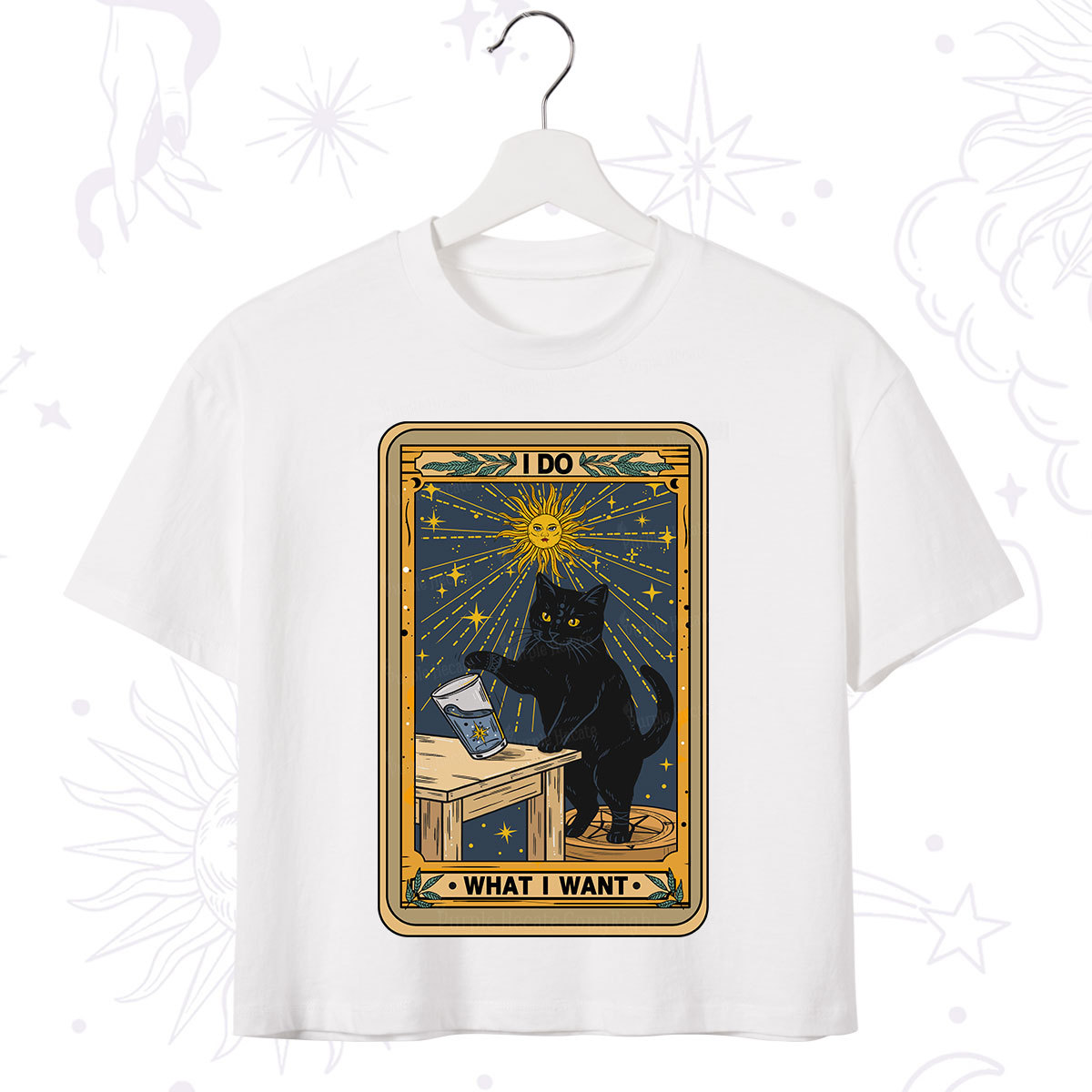 Purplehecate I Do What I Want Cats Crop T-Shirt