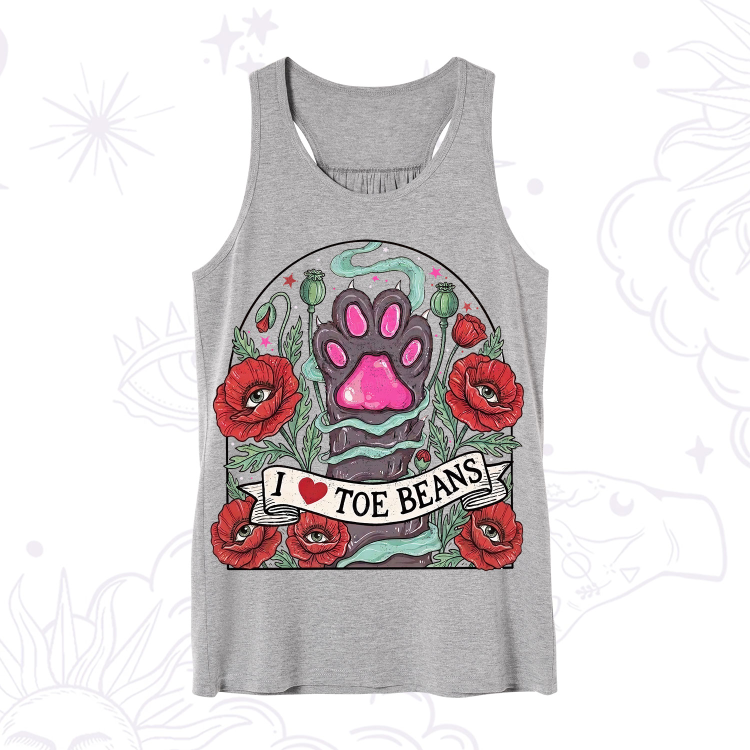 Purplehecate Toe Beans Lover Paw Tank