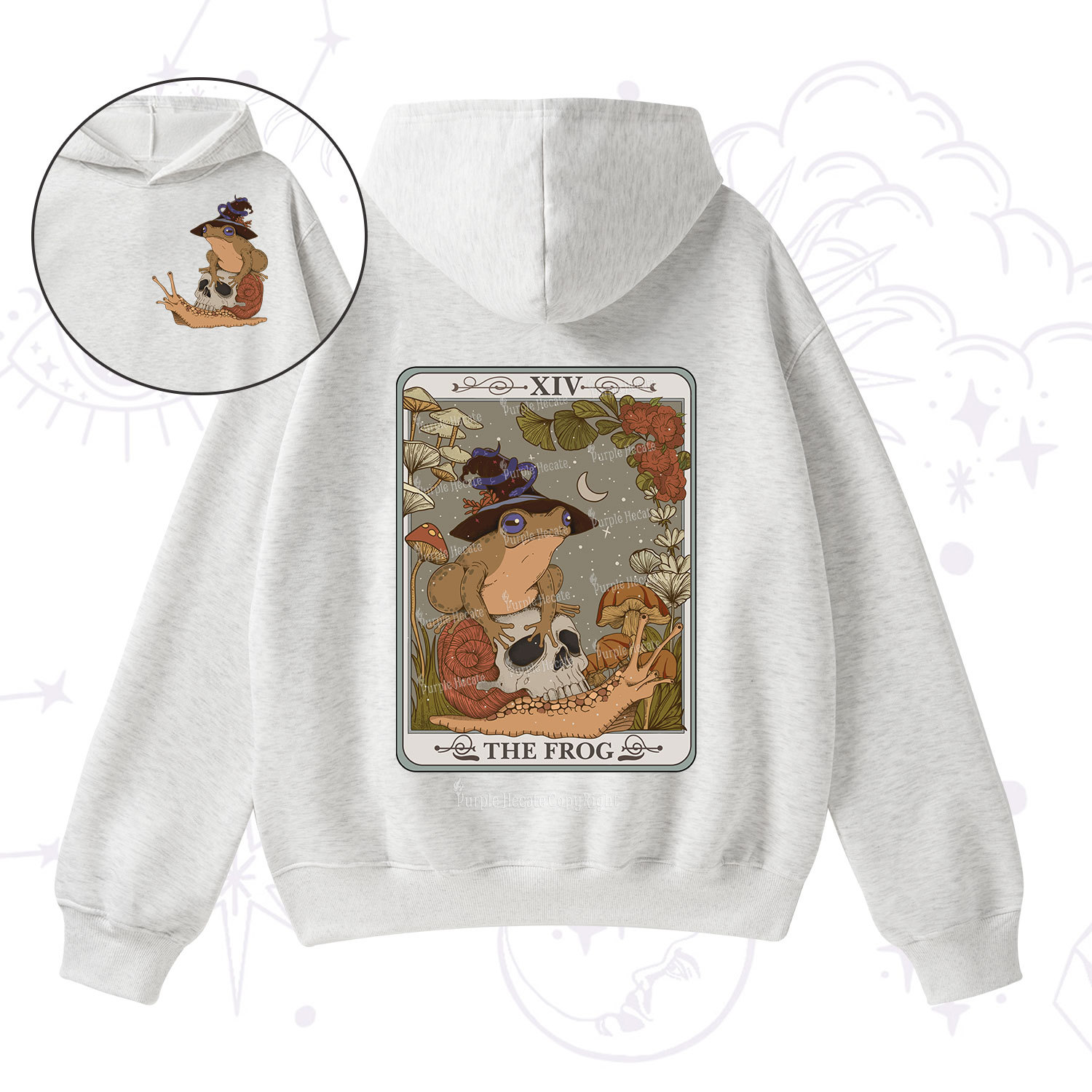Purplehecate The Frog Tarot Fleece Hoodie Suit