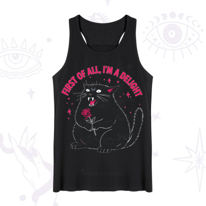 Purplehecate First Of All I'm A Delight Cat Tank