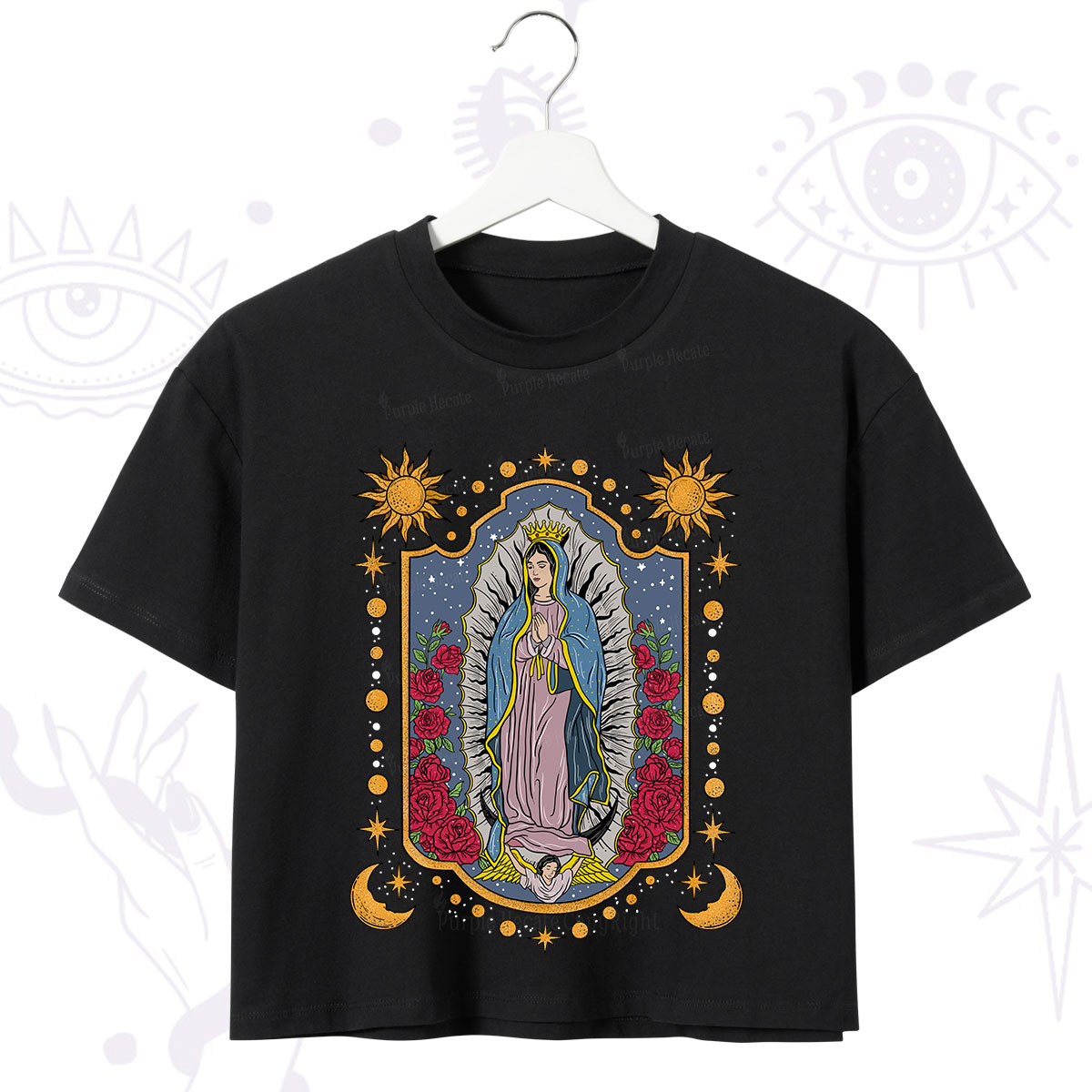 Purplehecate Our Lady of Guadalupe Crop T-Shirt