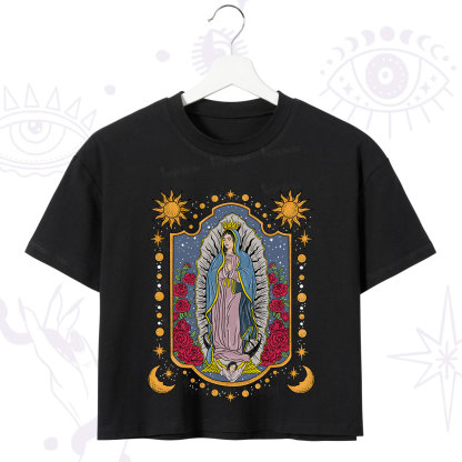 Purplehecate Our Lady of Guadalupe Crop T-Shirt