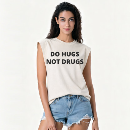 Purplehecate Do Hugs Not Drugs Vintage Washed Tank