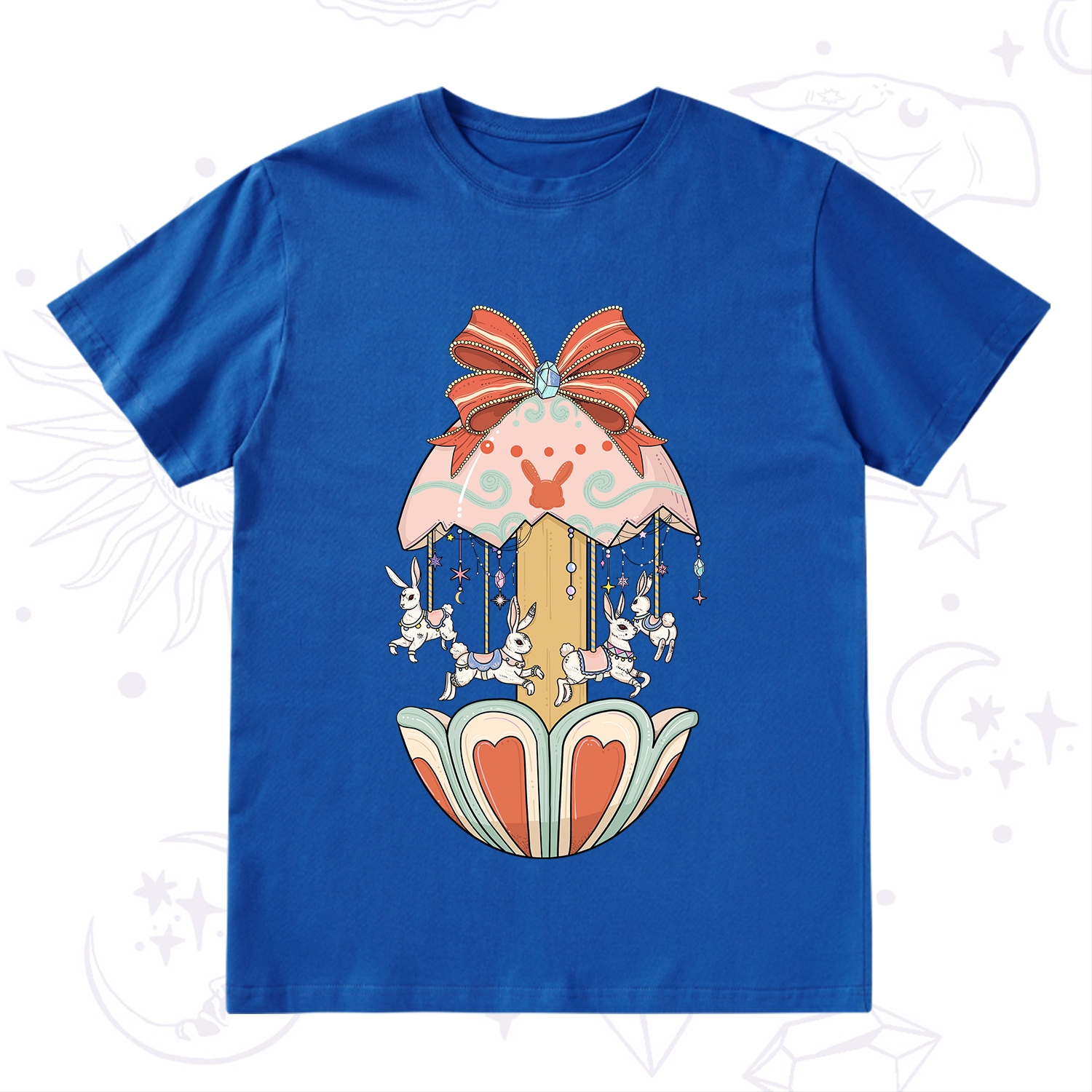 Purplehecate Bunny Carousel Easter T-Shirt