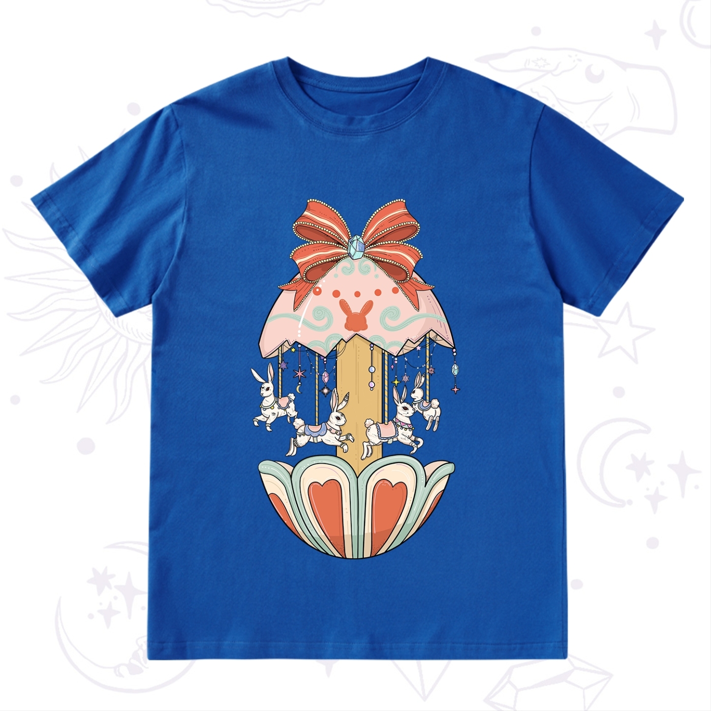 Purplehecate Bunny Carousel Easter T-Shirt