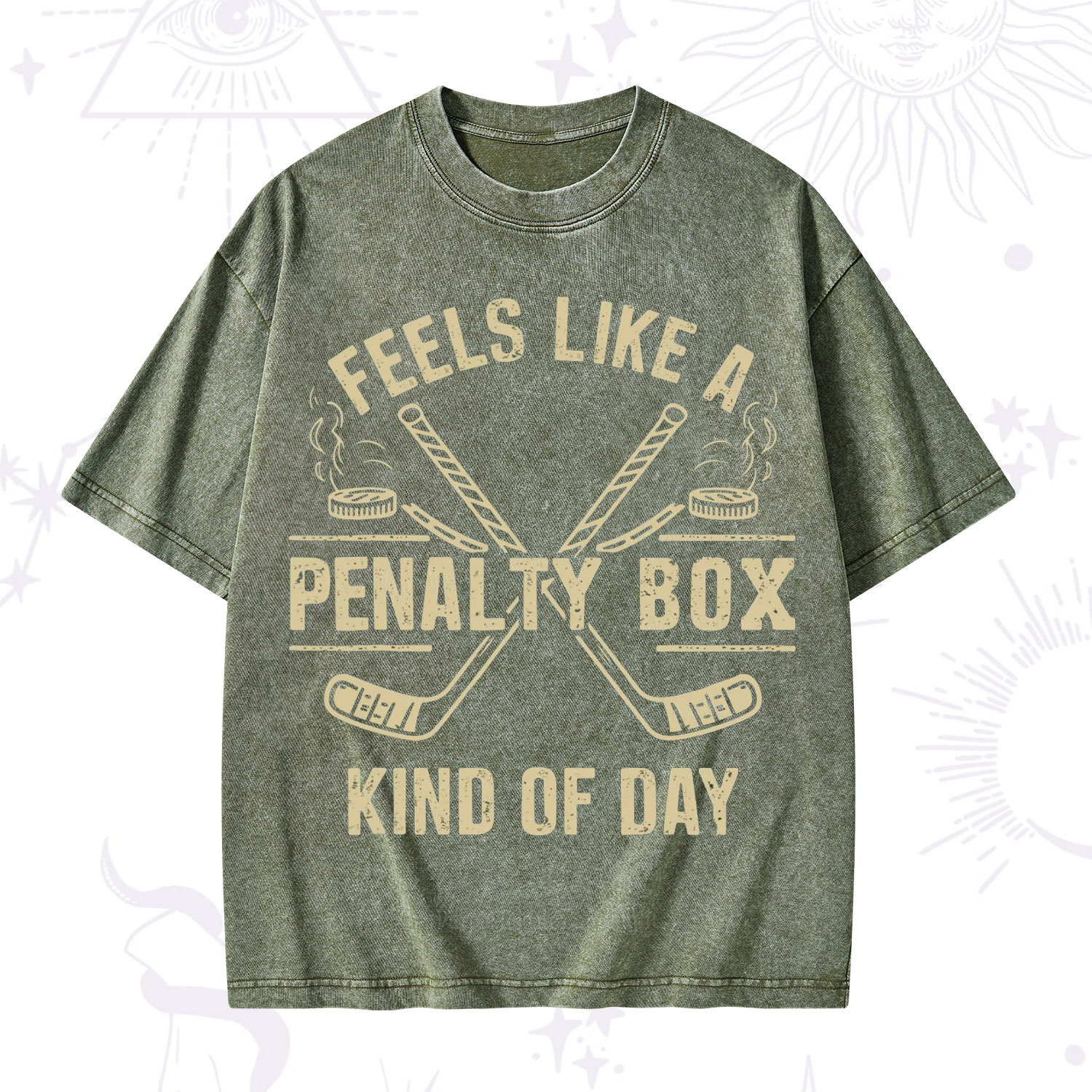 Purplehecate Feels Like A Penalty Box Kind Of Day Washed T-Shirt